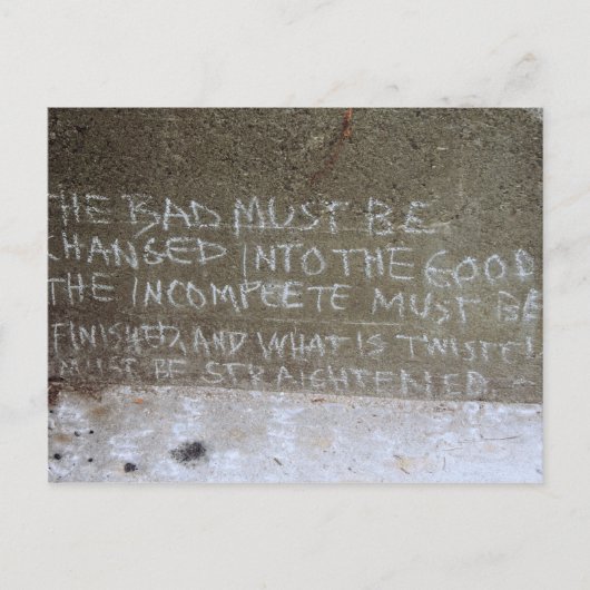 Graffiti aan de noordmuur, Staren aan het Keukenst Briefkaart (Voorkant)