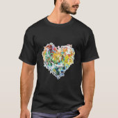 Graffiti Abstract hart T-shirt (Voorkant)