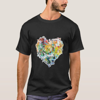 Graffiti Abstract hart T-shirt