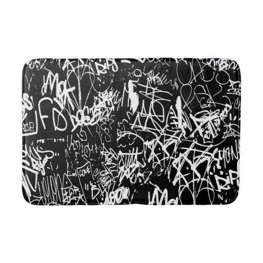 Graffiti Abstract kleurenpatroon Badmat (Voorkant)