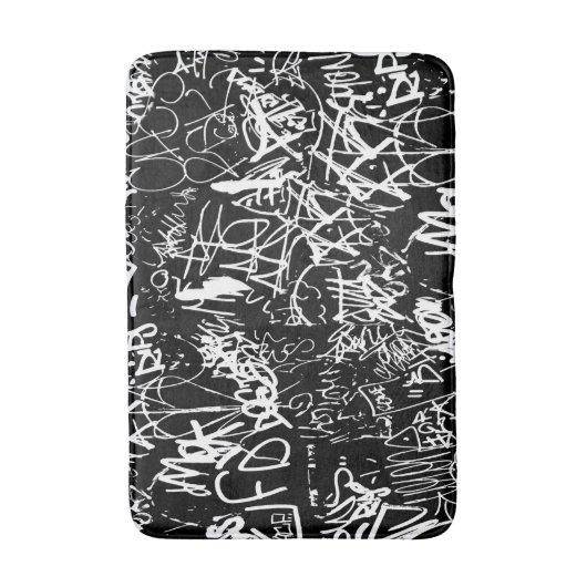 Graffiti Abstract kleurenpatroon Badmat (Voorkant Verticaal)