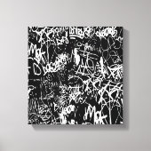 Graffiti Abstract kleurenpatroon Canvas Afdruk (Voorkant)