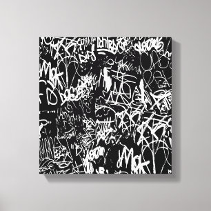 Graffiti Abstract kleurenpatroon Canvas Afdruk