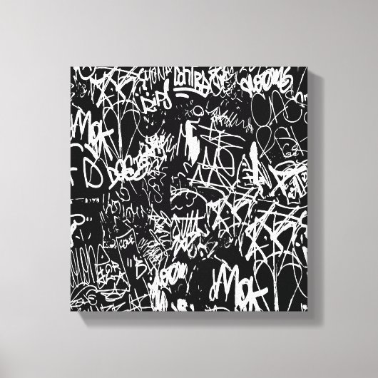 Graffiti Abstract kleurenpatroon Canvas Afdruk (Voorkant)