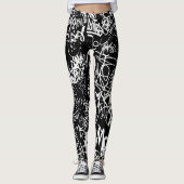 Graffiti Abstract kleurenpatroon Leggings (Voorkant)