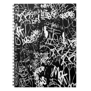 Graffiti Abstract kleurenpatroon Notitieboek