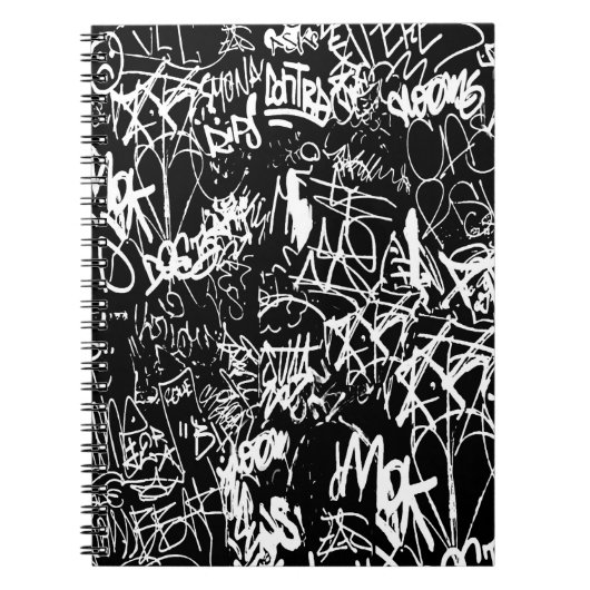 Graffiti Abstract kleurenpatroon Notitieboek (Voorkant)