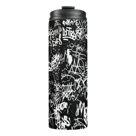 Graffiti Abstract kleurenpatroon Thermosbeker (Voorkant)