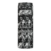 Graffiti Abstract kleurenpatroon Thermosbeker (Achterkant)