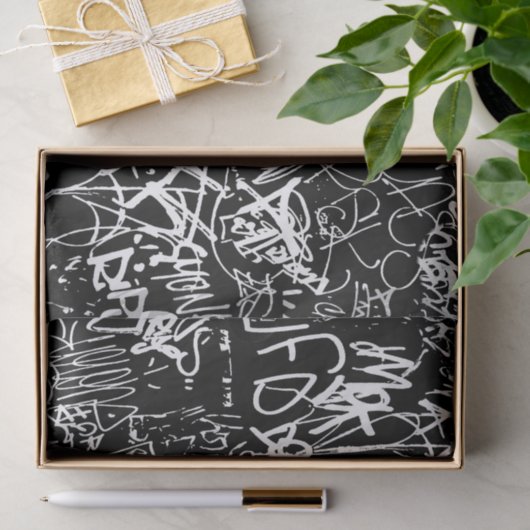 Graffiti Abstract kleurenpatroon Tissuepapier (Geschenk)