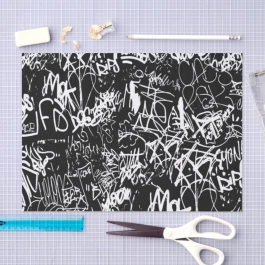 Graffiti Abstract kleurenpatroon Tissuepapier (Craft)