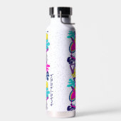 Graffiti abstract kleurrijk patroon met jouw naam waterfles (Links)