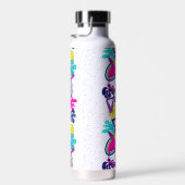 Graffiti abstract kleurrijk patroon met jouw naam waterfles (Rechts)