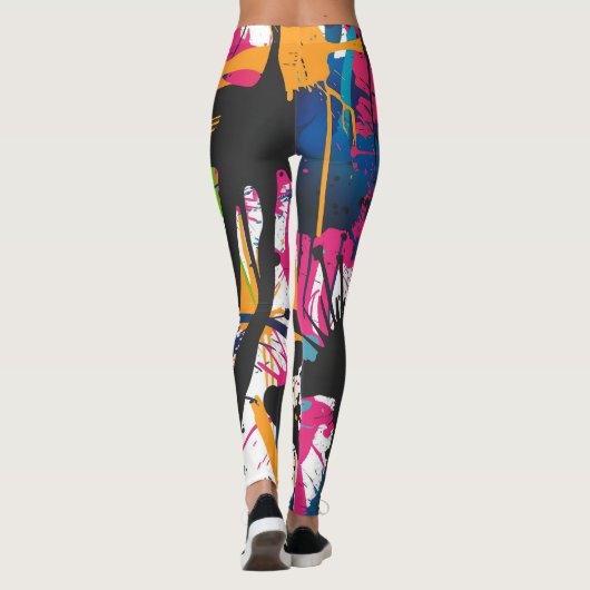 Graffiti abstract leggings (Achterkant)