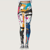 Graffiti abstract leggings (Voorkant)
