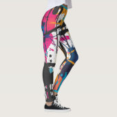 Graffiti abstract leggings (Rechts)