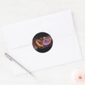 Graffiti Abstract Ronde Sticker (Envelop)