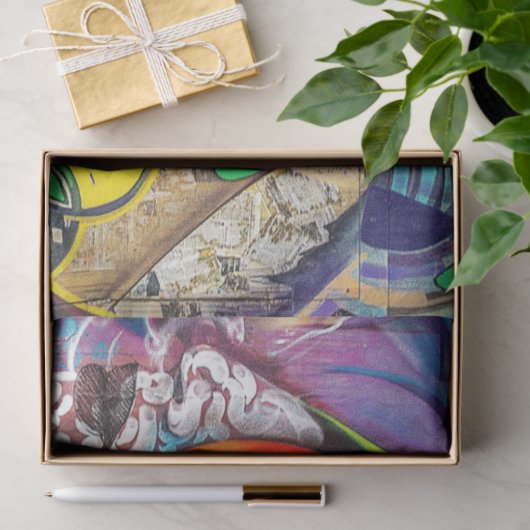 Graffiti Abstract stedelijk 16 deklaagpapier Tissuepapier (Geschenk)