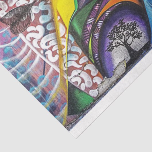 Graffiti Abstract stedelijk 16 deklaagpapier Tissuepapier (Detail)