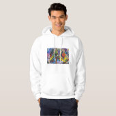 Graffiti abstracte kunst hoodie (Voorkant volledig)