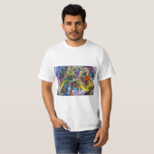 Graffiti abstracte kunst t-shirt (Voorkant volledig)