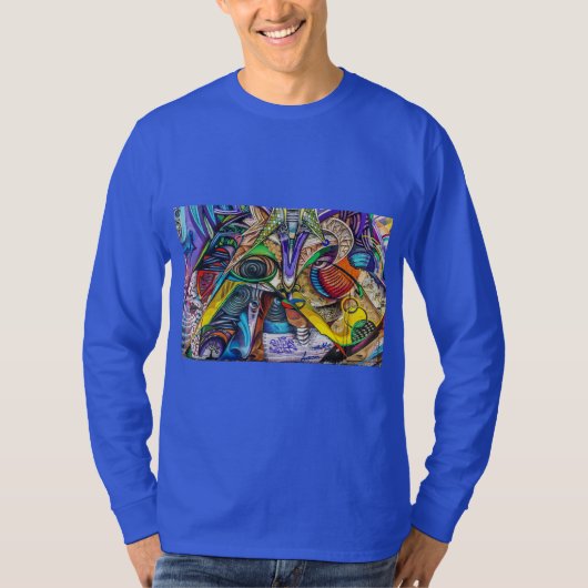 Graffiti abstracte kunst t-shirt (Voorkant)