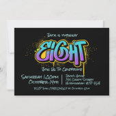 Graffiti Acht uitnodiging (Voorkant)