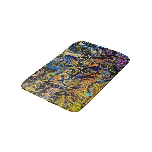 Graffiti-achtergrond Badmat (Gekanteld)