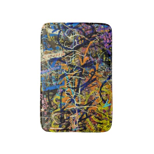 Graffiti-achtergrond Badmat (Voorkant Verticaal)