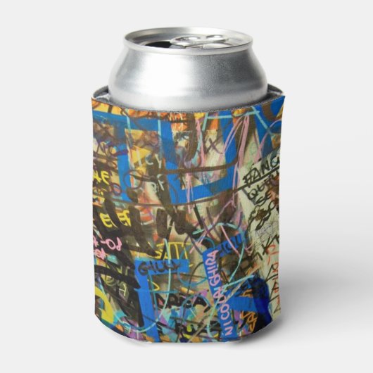 Graffiti-achtergrond Blikjeskoeler (Blikje Voorkant)