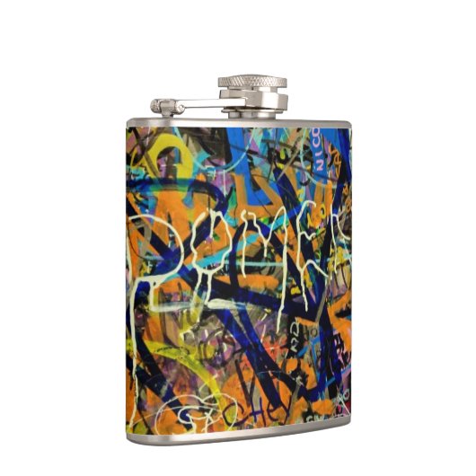 Graffiti-achtergrond Heupfles (Rechts)