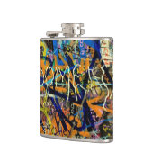 Graffiti-achtergrond Heupfles (Links)