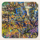 Graffiti-achtergrond Kartonnen Onderzetters (Voorkant)