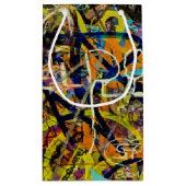 Graffiti-achtergrond Klein Cadeauzakje (Achterkant)