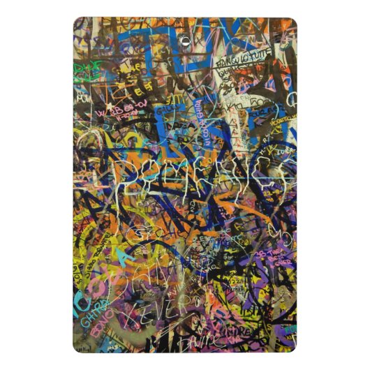 Graffiti-achtergrond Mini Klembord (Achterkant)