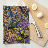 Graffiti-achtergrond Theedoek (Quarter Fold)