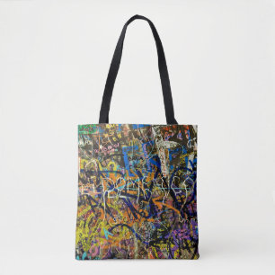 Graffiti-achtergrond Tote Bag