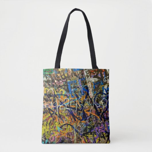 Graffiti-achtergrond Tote Bag (Voorkant)