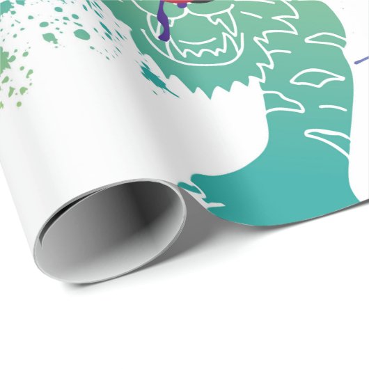 Graffiti afbeelding met straatgraffiti letters cadeaupapier (Rol Hoek)