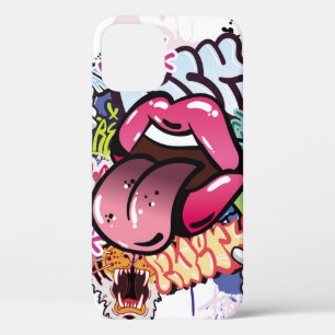 Graffiti afbeelding met straatgraffiti letters Case-Mate iPhone case