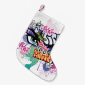 Graffiti afbeelding met straatgraffiti letters kleine kerstsok (Voorkant (Hangend))