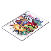 Graffiti afbeelding met straatgraffiti letters notitieboek (Linkerzijde)