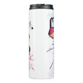 Graffiti afbeelding met straatgraffiti letters thermosbeker (Achterkant)
