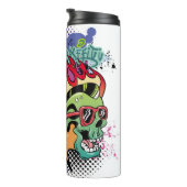 Graffiti afbeelding met straatgraffiti letters thermosbeker (Geroteerd rechts)