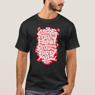 Graffiti Alfabet Hip Hop Street Wildstyle Letteri T-shirt