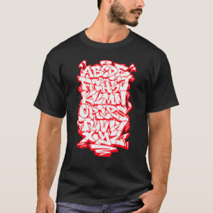 Graffiti Alfabet Hip Hop Street Wildstyle Letteri T-shirt