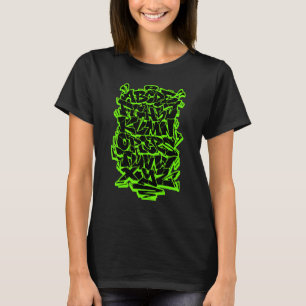 Graffiti Alfabet Wildstyle Hip Hop Straat Urbane T-shirt