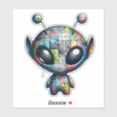 Graffiti Alien - Lil Bro Sticker (Vel)