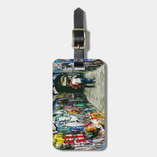 Graffiti Alley Bagagelabel (Voorkant verticaal)