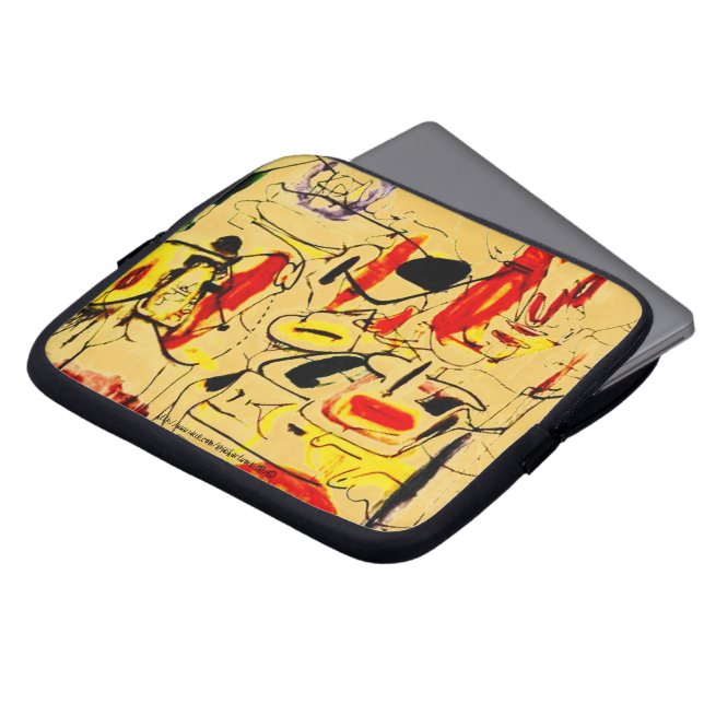 Graffiti~Alley Laptop Sleeve (Voorkant top)